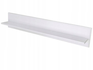 Drewniana Półka Naścienna 120 cm Biała