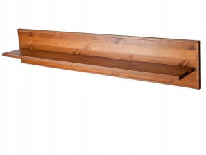 Półka Wisząca 120 cm Drewniana Sosnowa Bejca