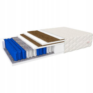 Polski Materac 160x200 Podwójny KOKOS MAX DOUBLE