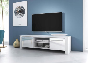 Komoda pod telewizor 140 x 40 BIAŁY MAT