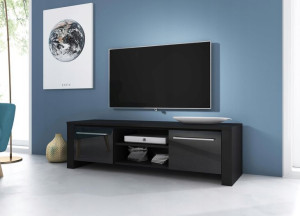 Komoda pod telewizor 140 x 40 CZARNY MAT