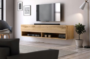 Elegancka Szafka RTV Derby 140 DĄB WOTAN