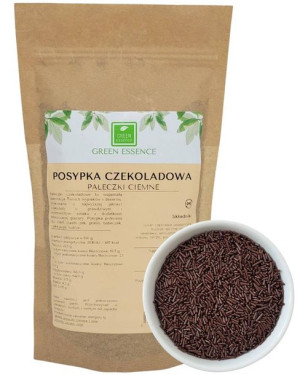 Posypka czekoladowa błyszcząca gorzka czekolada 250 g Pałeczki czekoladowe