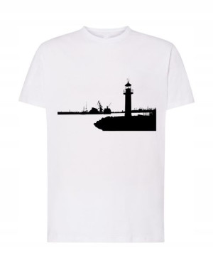 T-Shirt żeglarski nadruk latarnia morska Rozm.L