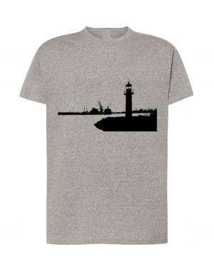 T-Shirt żeglarski nadruk latarnia morska Rozm.S