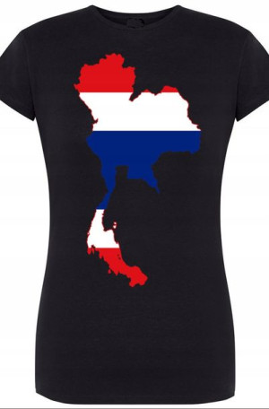 Tajlandia Flaga Damski T-shirt Modny Nadruk R.M