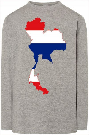 Tajlandia Flaga Longsleeve Modny Nadruk R.S