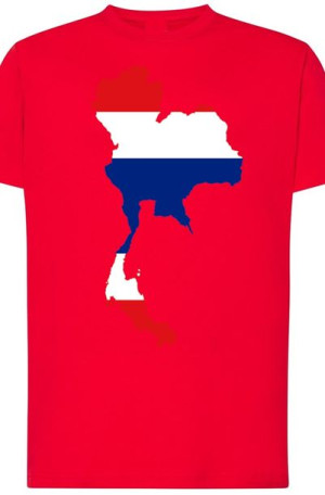 Tajlandia Flaga Męski T-shirt Modny Nadruk R.3XL