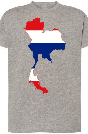 Tajlandia Flaga Męski T-shirt Modny Nadruk R.L