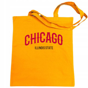 Torba na zakupy fajny nadruk napis CHICAGO