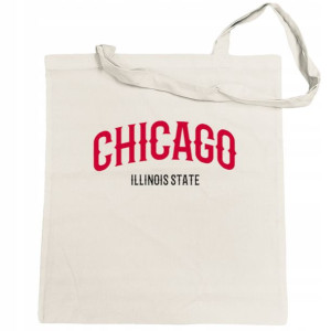 Torba na zakupy fajny nadruk napis CHICAGO
