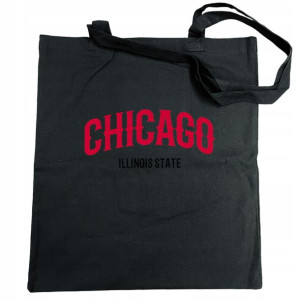 Torba na zakupy fajny nadruk napis CHICAGO