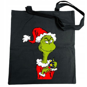 Torba na zakupy nadruk Grinch świąt nie będzie