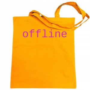 Torba na zakupy nadruk napis OFFLINE