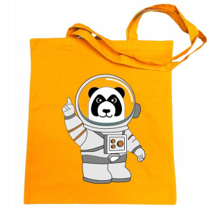 Torba na zakupy nadruk Panda Kosmonauta