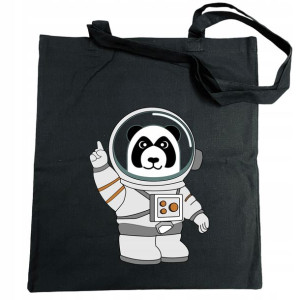 Torba na zakupy nadruk Panda Kosmonauta