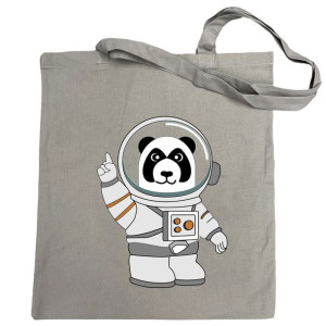 Torba na zakupy nadruk Panda Kosmonauta