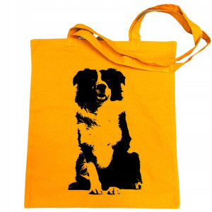 Torba na zakupy nadruk pies Border Collie