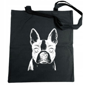 Torba na zakupy nadruk pies Boston Terrier