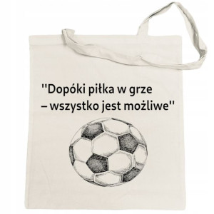 Torba na zakupy nadruk Piłkarska – piłka w grze
