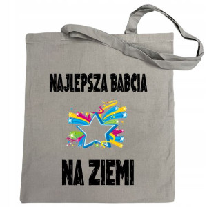 Torba zakupy nadruk Dzień Babci Najlepsza Babcia