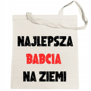 Torba zakupy nadruk Dzień Babci Najlepsza Babcia