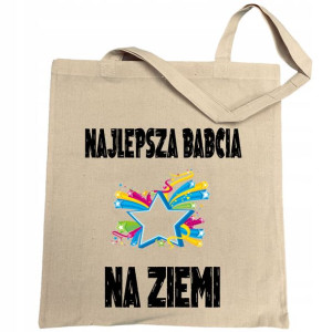 Torba zakupy nadruk Dzień Babci Najlepsza Babcia