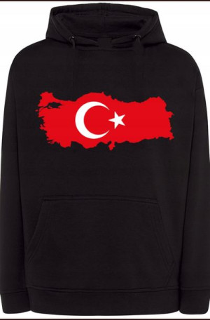 Turcja Bluza Męska Kaptur Modna Nadruk r.4XL