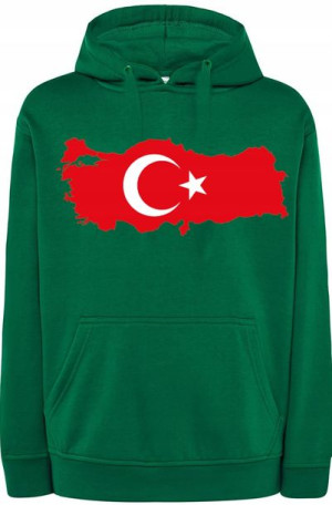 Turcja Bluza Męska Kaptur Modna Nadruk r.M
