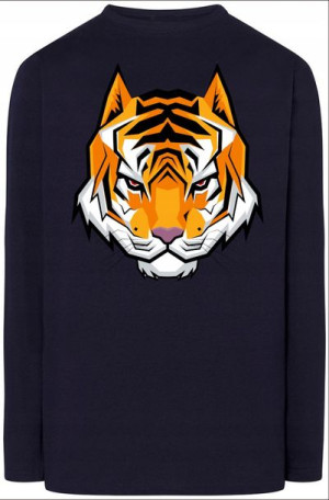 Tygrys Kolorowy Męska Modna Bluza Longsleeve R.M