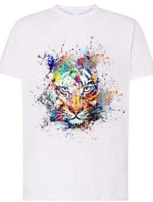 Tygrys męski t-shirt kolorowy Modny Rozm.XS