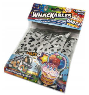 Samopompujący Się Balony 3szt. Urodziny 20cm