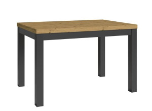 Stół nierozkładany 120x80 czarny + artisan