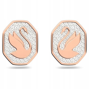 SWAROVSKI - Kolczyki Signum Swan White ROS