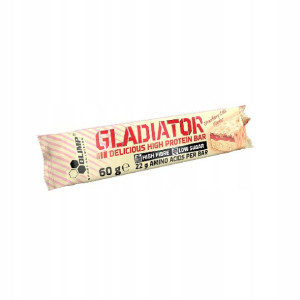 GLADIATOR 60g BATON BIAŁKOWY truskawkowy