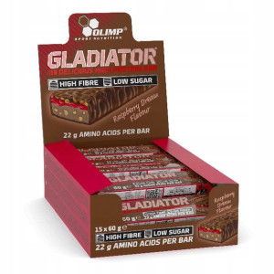 Gladiator Baton Białkowy Raspberry 15x60g