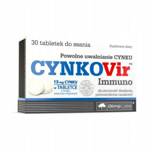 Cynkovir Immuno Cynk 30 Cabs Do Ssania Odporność