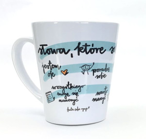 Kubek Latte Ważne Słowa