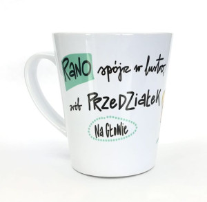 Kubek Latte Przedziałek Na Głowie