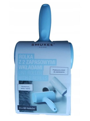 SMUKEE Rolka do czyszczenia ubrań +2WKŁADY niebies
