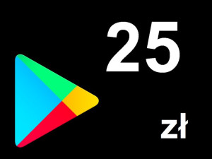 Google Play 25 zł - Karta podarunkowa , przedpłacona