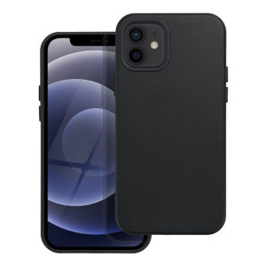 Leather Mag Cover Do Iphone 12 Czarny