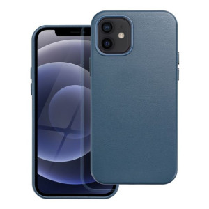 Leather Mag Cover Do Iphone 12 Niebieski