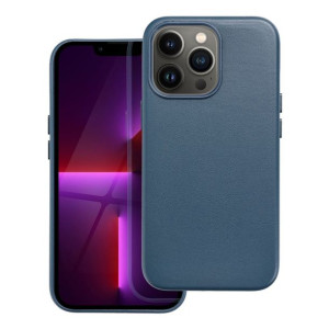 Leather Mag Cover Do Iphone 13 Pro Niebieski