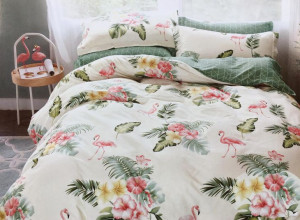 Pościel 100%  satyna bawełniana 200x220 dwustronna  CW-1241 Premium
