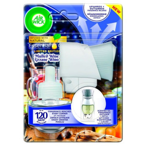 Air Wick Essential Oils elektryczny odświeżacz i wkład Grzane Wino 19ml