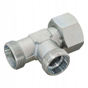 Złącze hydrauliczne trójnik M14 08L z nakrętką ABB