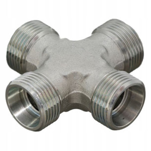 Złącze hydrauliczne czwórnik M22x1,5 15L BBBB