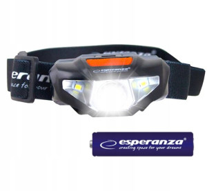 Latarka Czołowa Czołówka Lampa Led 3w + 2x Smd Led