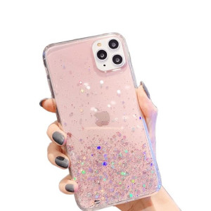 Etui Brokat Do Xiaomi Redmi Note 9 Różowe + Szkło